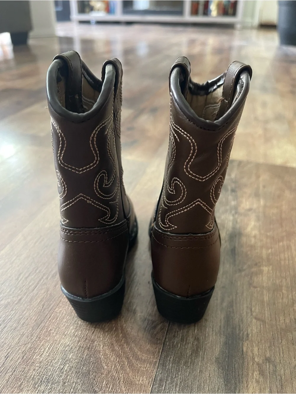 Kids Brown Western-Style Cowboy Boots